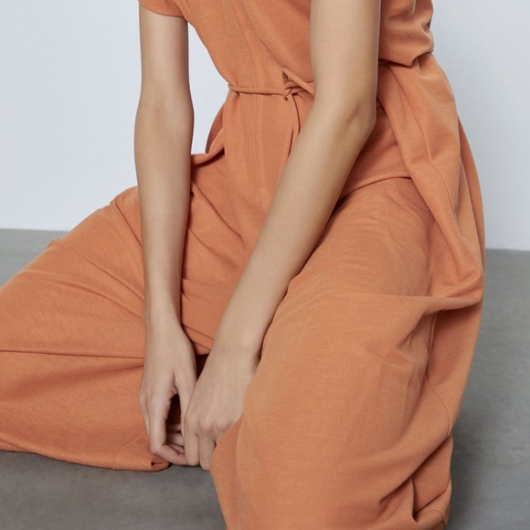 Zara Orange Jumpsuit - Picture 3 of 10